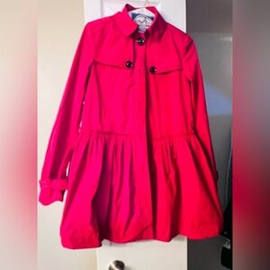 Women's Red Trench Coat